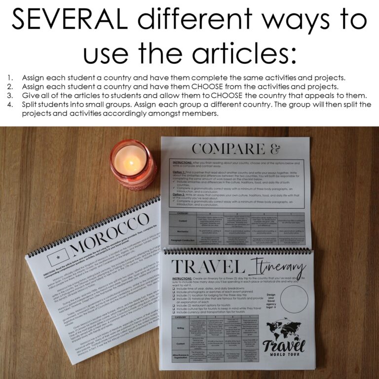 Travel Journal: 20 Informational Text Articles and Activities for ...