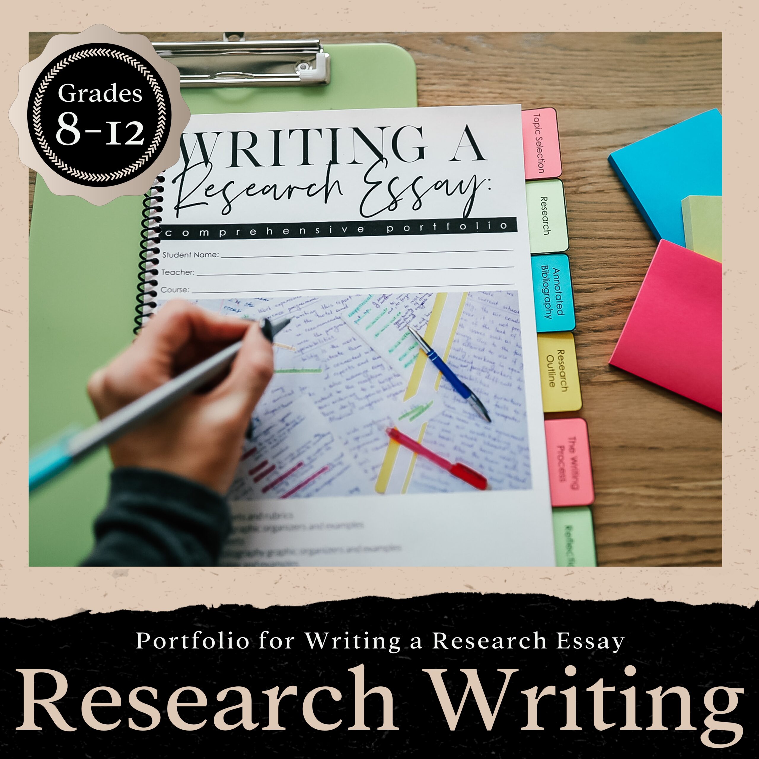 what is the process of writing a research paper